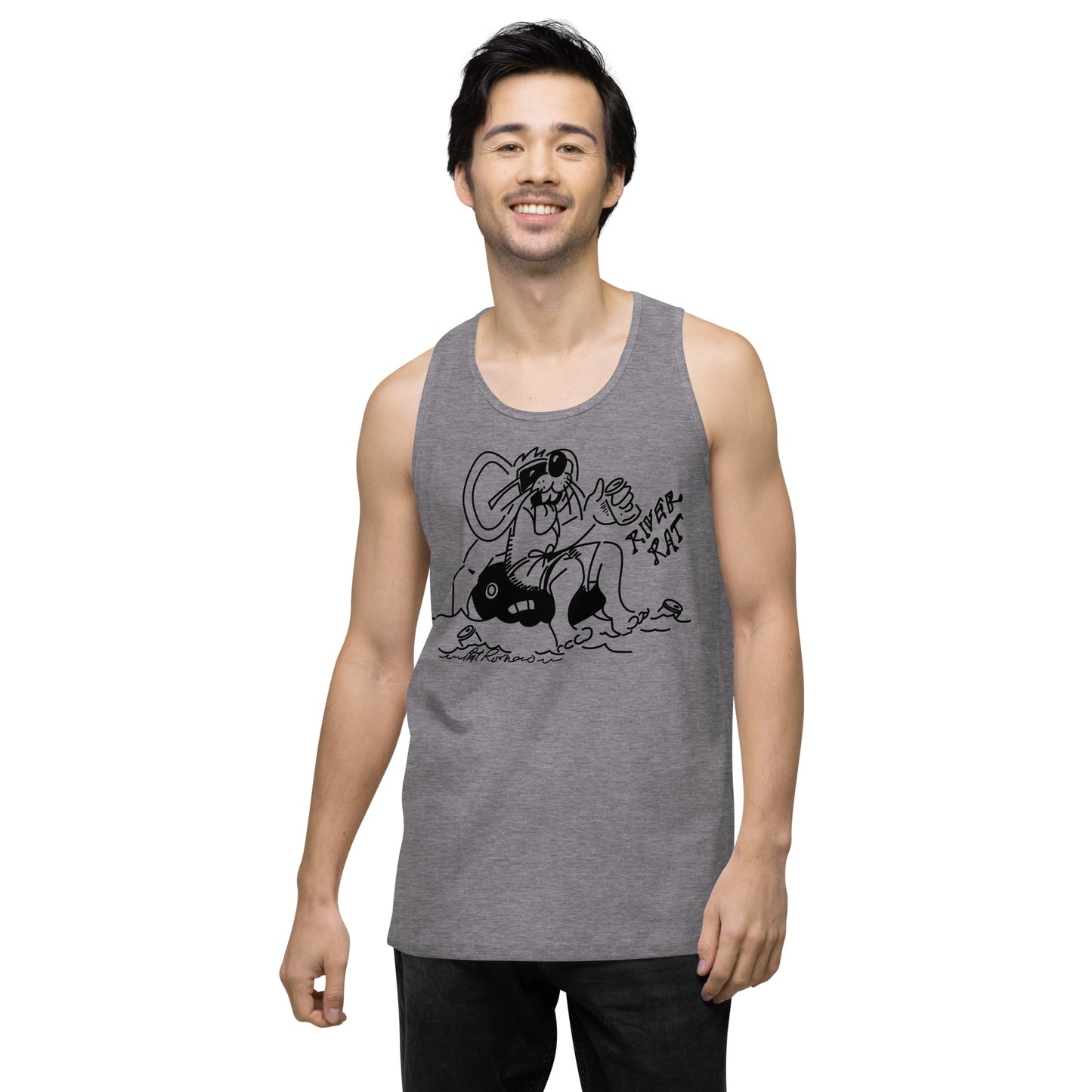 Men’s premium River Rat 2 tank top