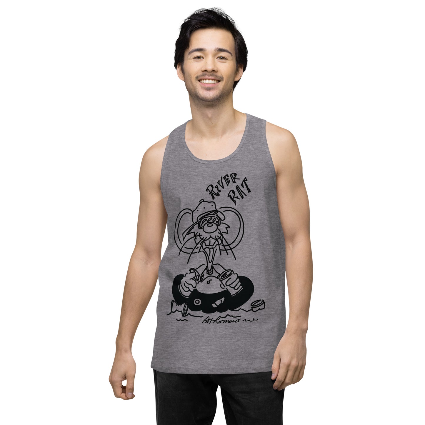 Men’s premium River Rat tank top