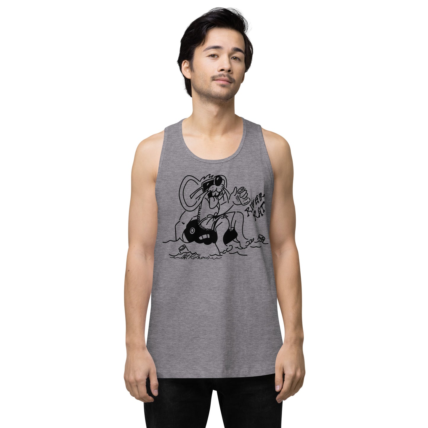 Men’s premium River Rat 2 tank top
