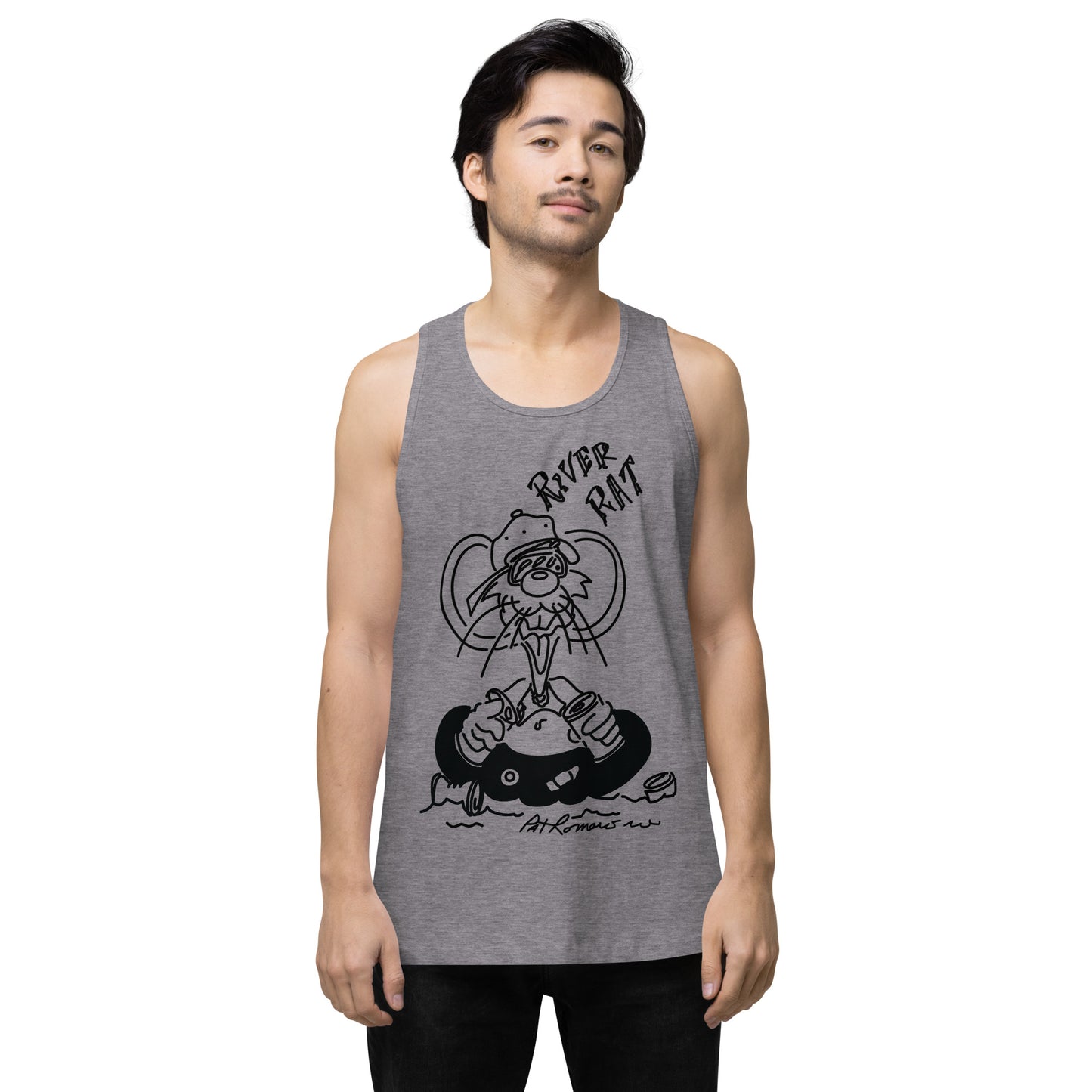 Men’s premium River Rat tank top