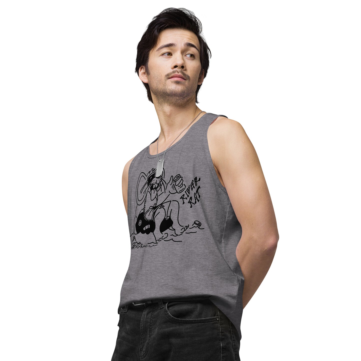 Men’s premium River Rat 2 tank top