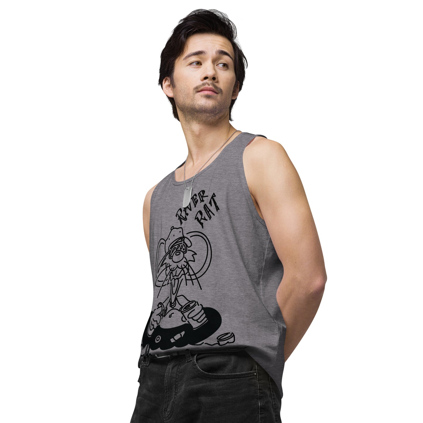 Men’s premium River Rat tank top