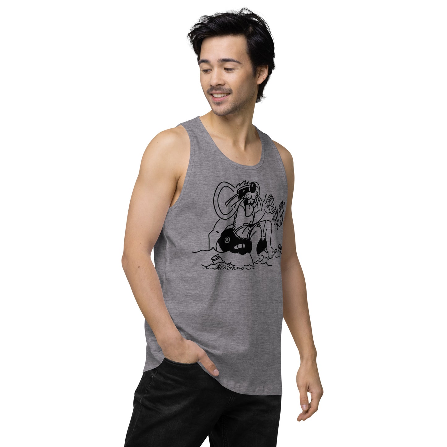 Men’s premium River Rat 2 tank top