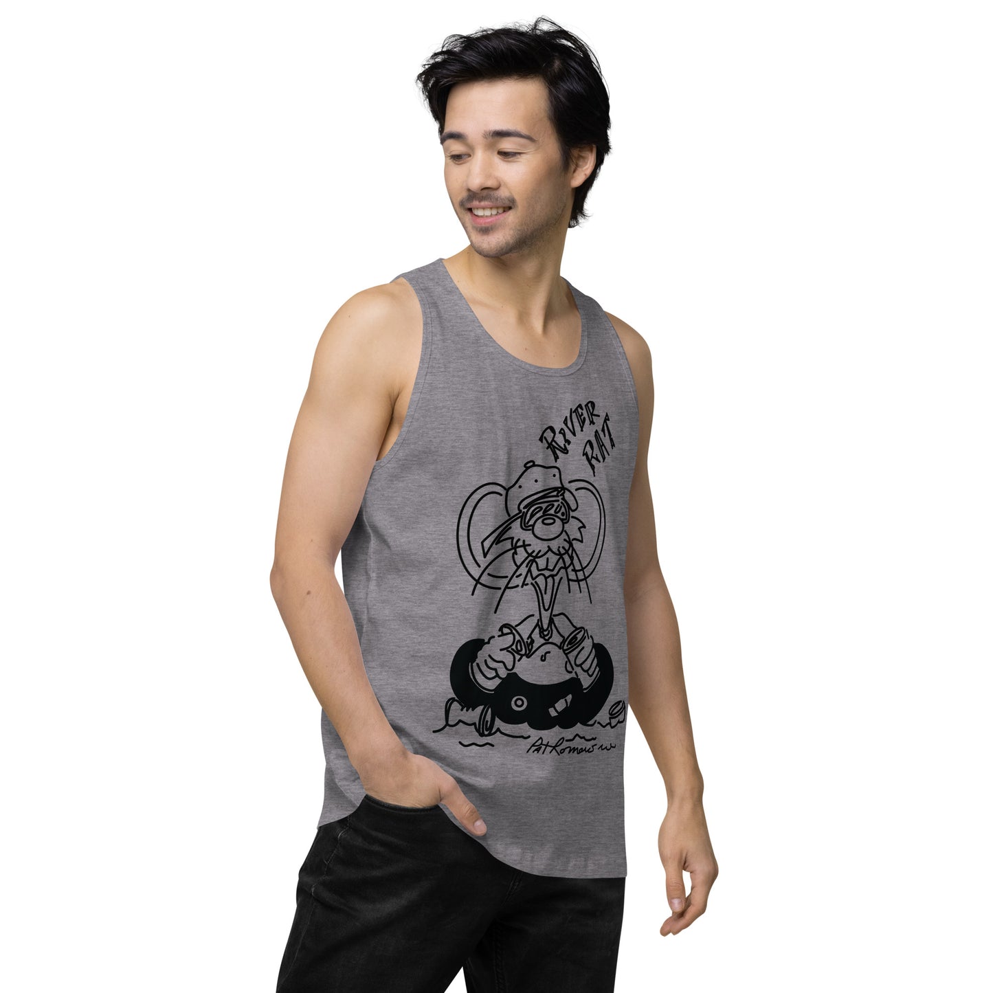 Men’s premium River Rat tank top