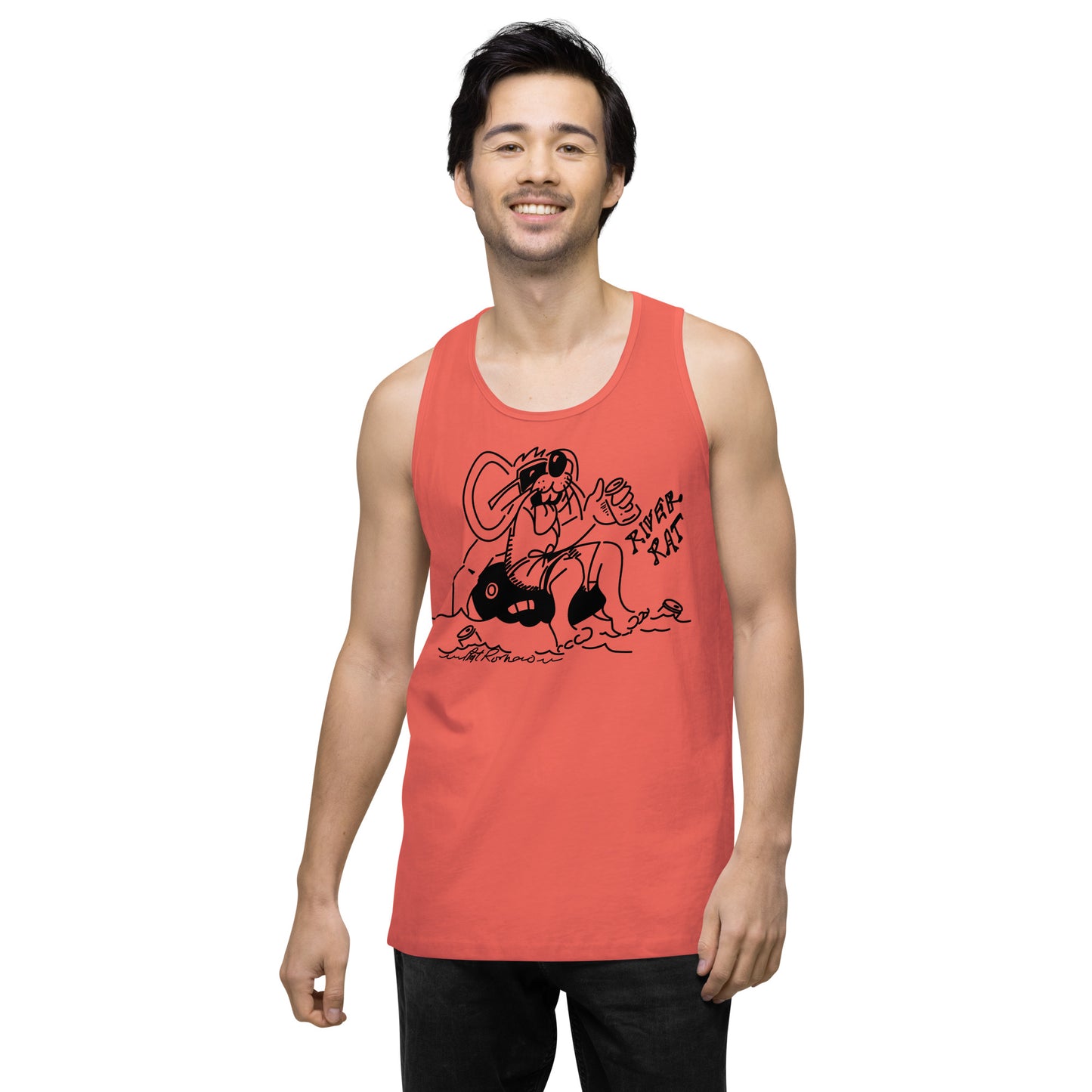 Men’s premium River Rat 2 tank top