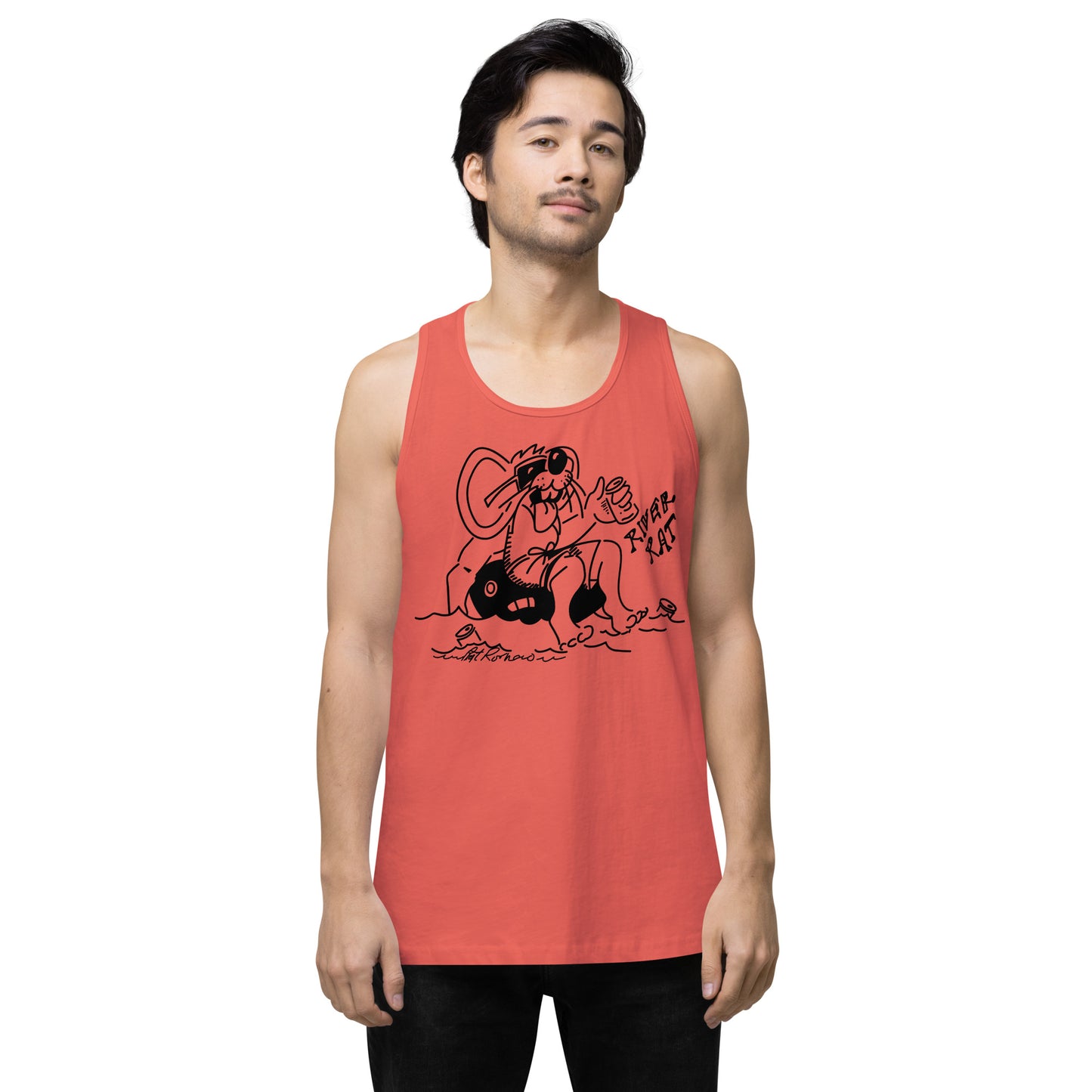 Men’s premium River Rat 2 tank top