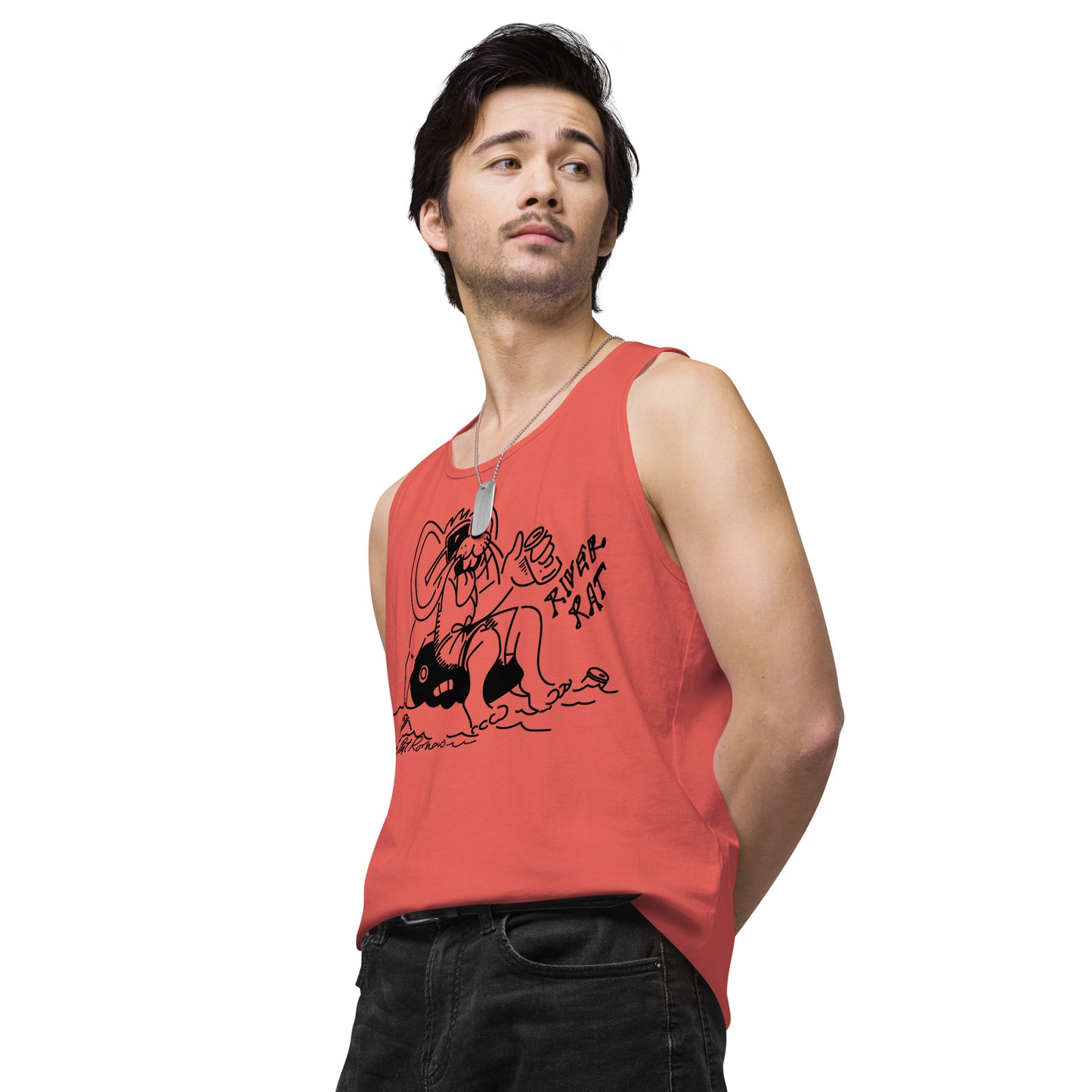 Men’s premium River Rat 2 tank top