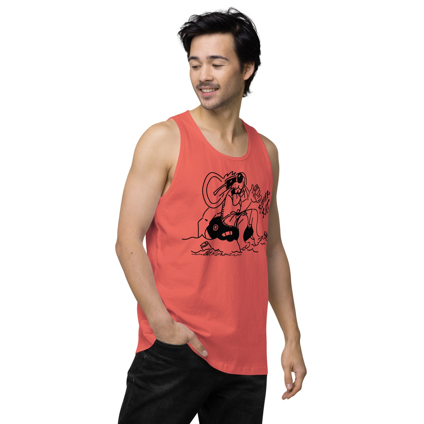 Men’s premium River Rat 2 tank top