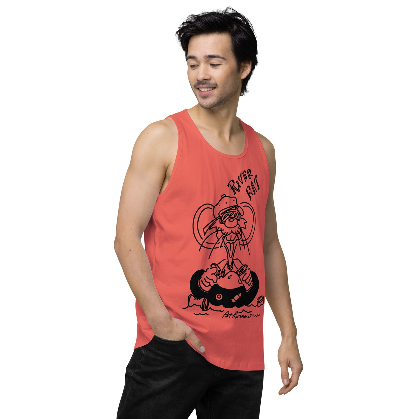 Men’s premium River Rat tank top