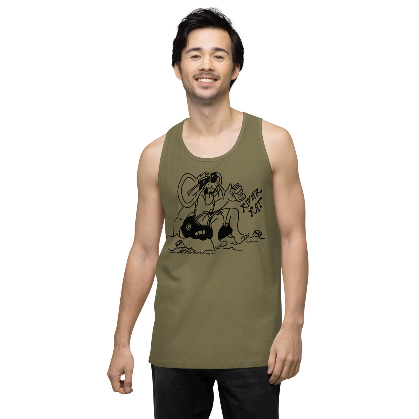 Men’s premium River Rat 2 tank top