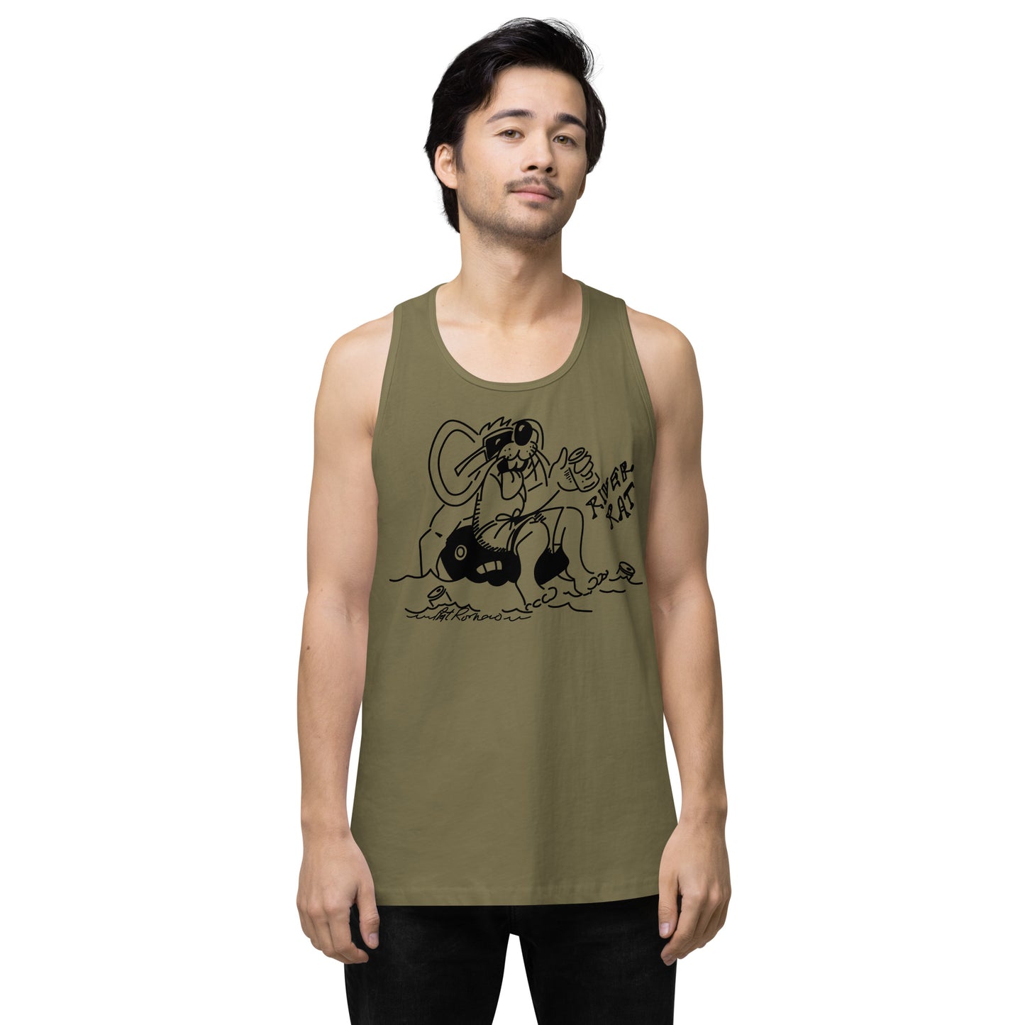 Men’s premium River Rat 2 tank top