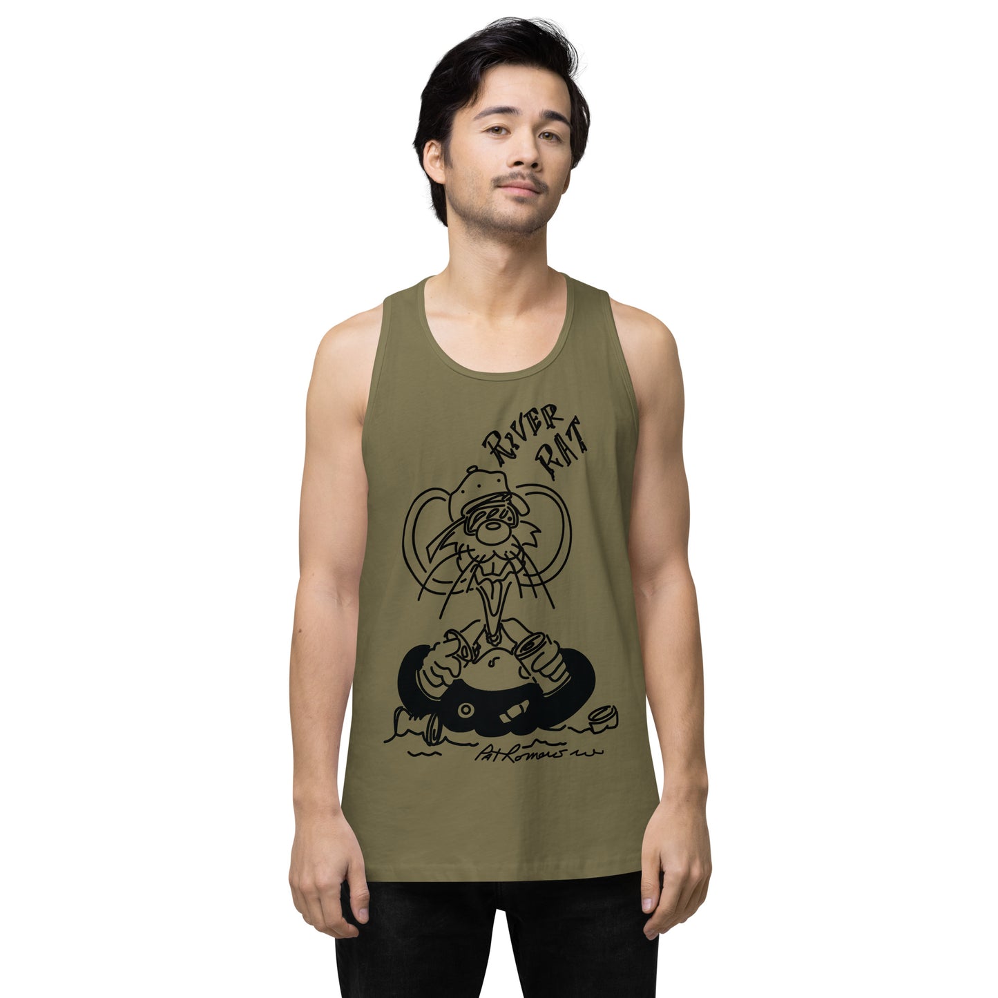 Men’s premium River Rat tank top