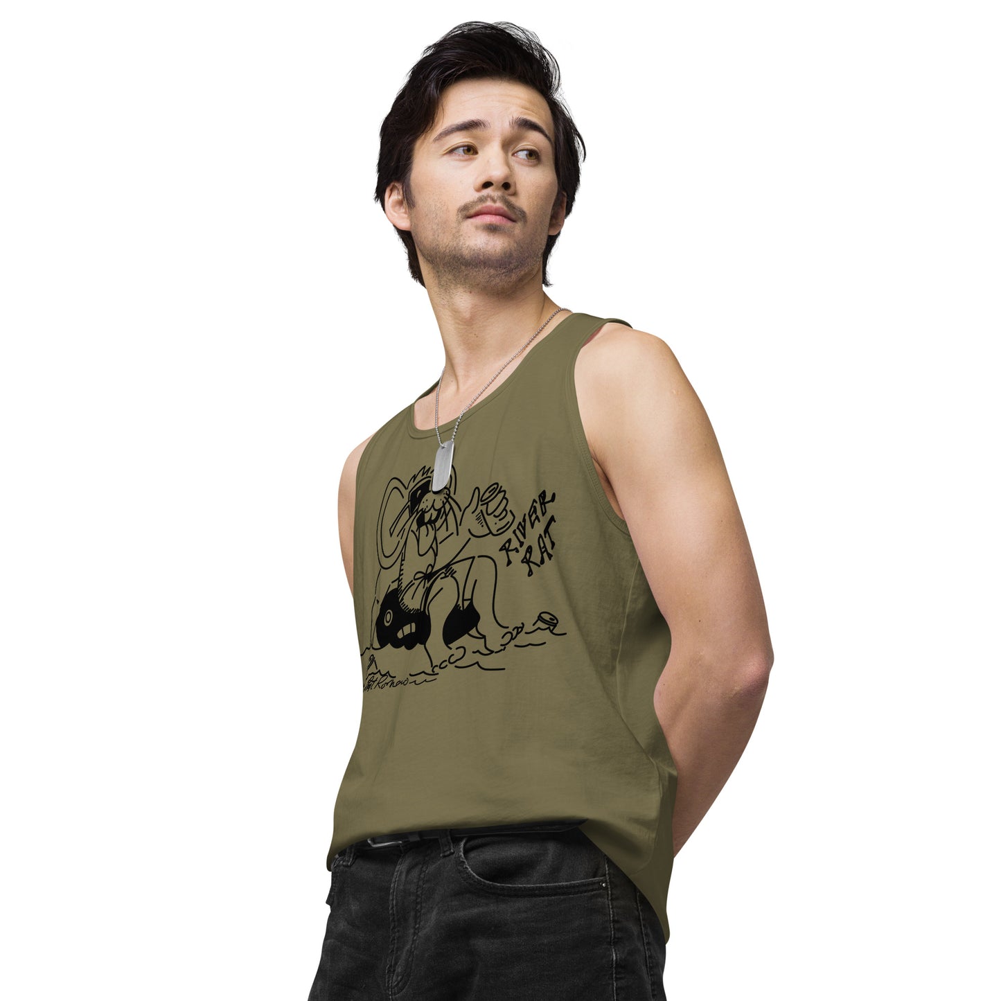 Men’s premium River Rat 2 tank top