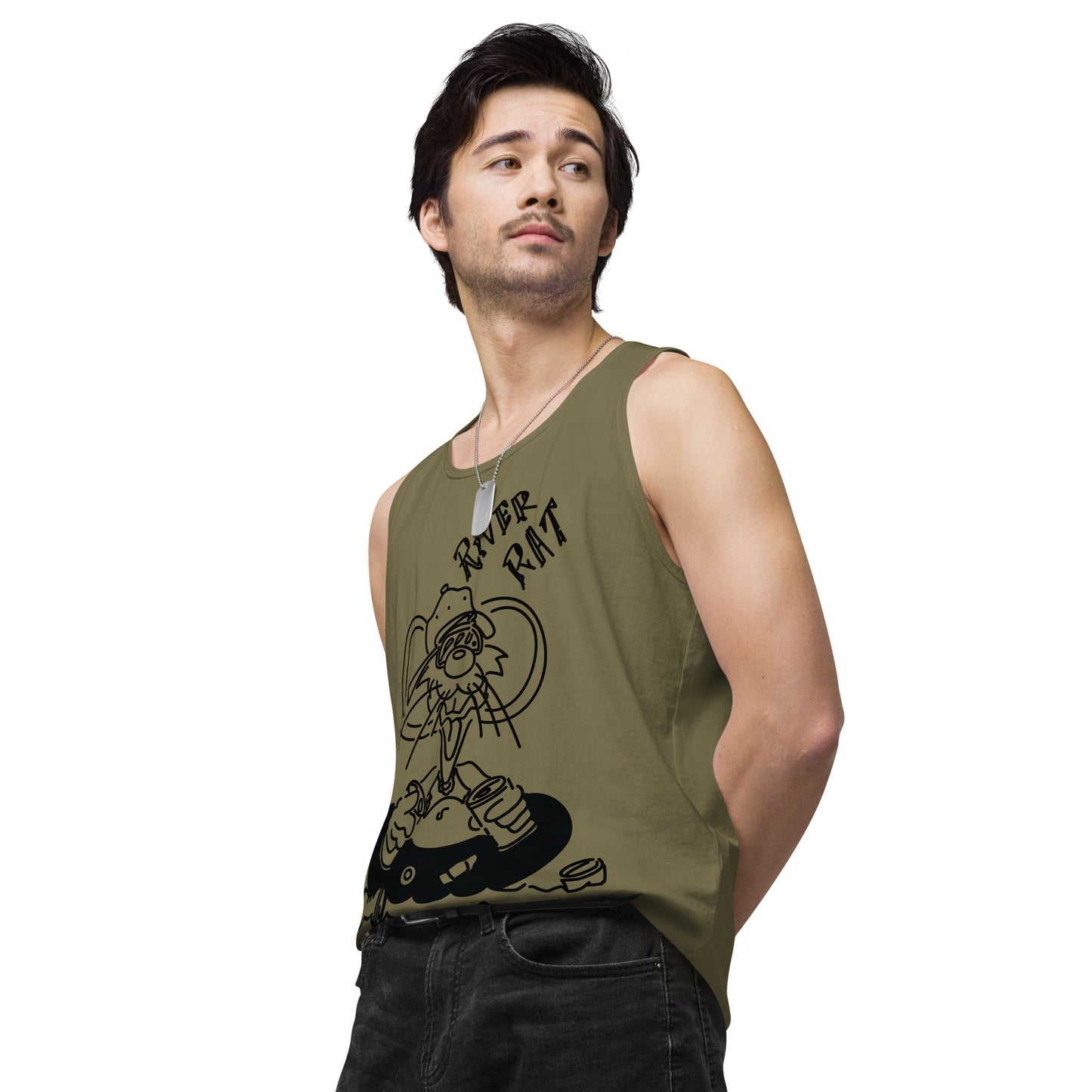 Men’s premium River Rat tank top