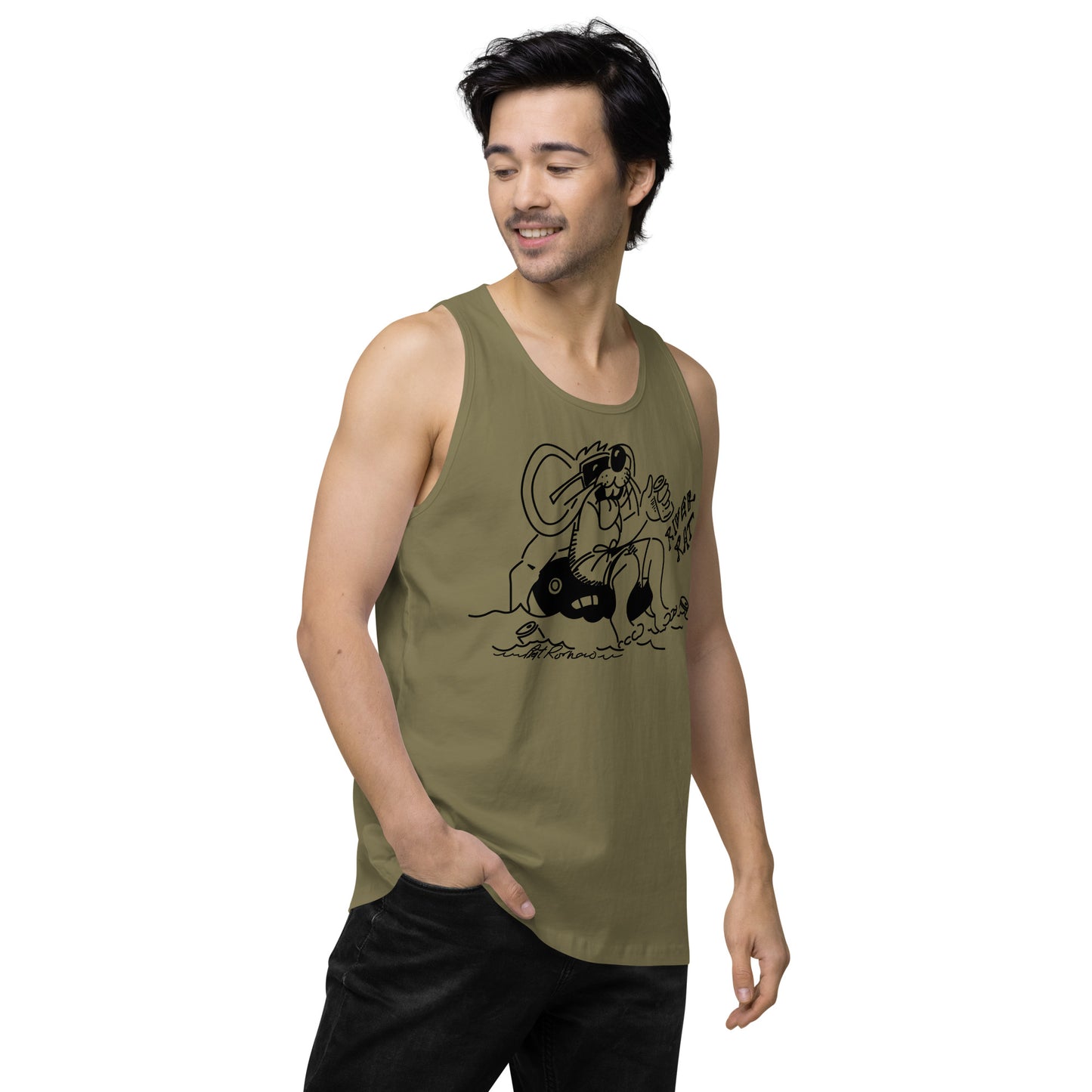 Men’s premium River Rat 2 tank top