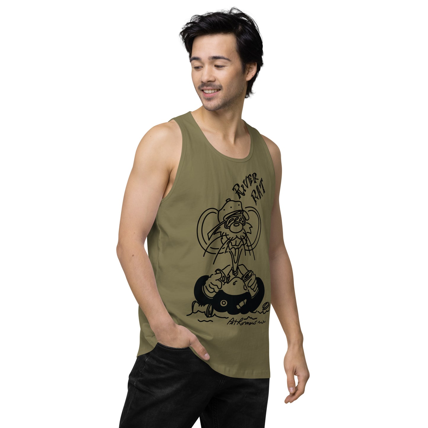 Men’s premium River Rat tank top