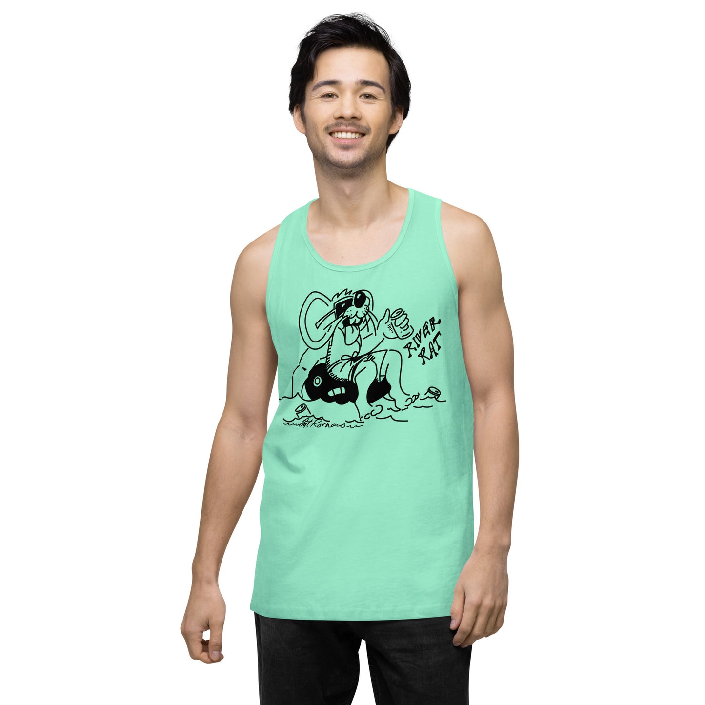 Men’s premium River Rat 2 tank top