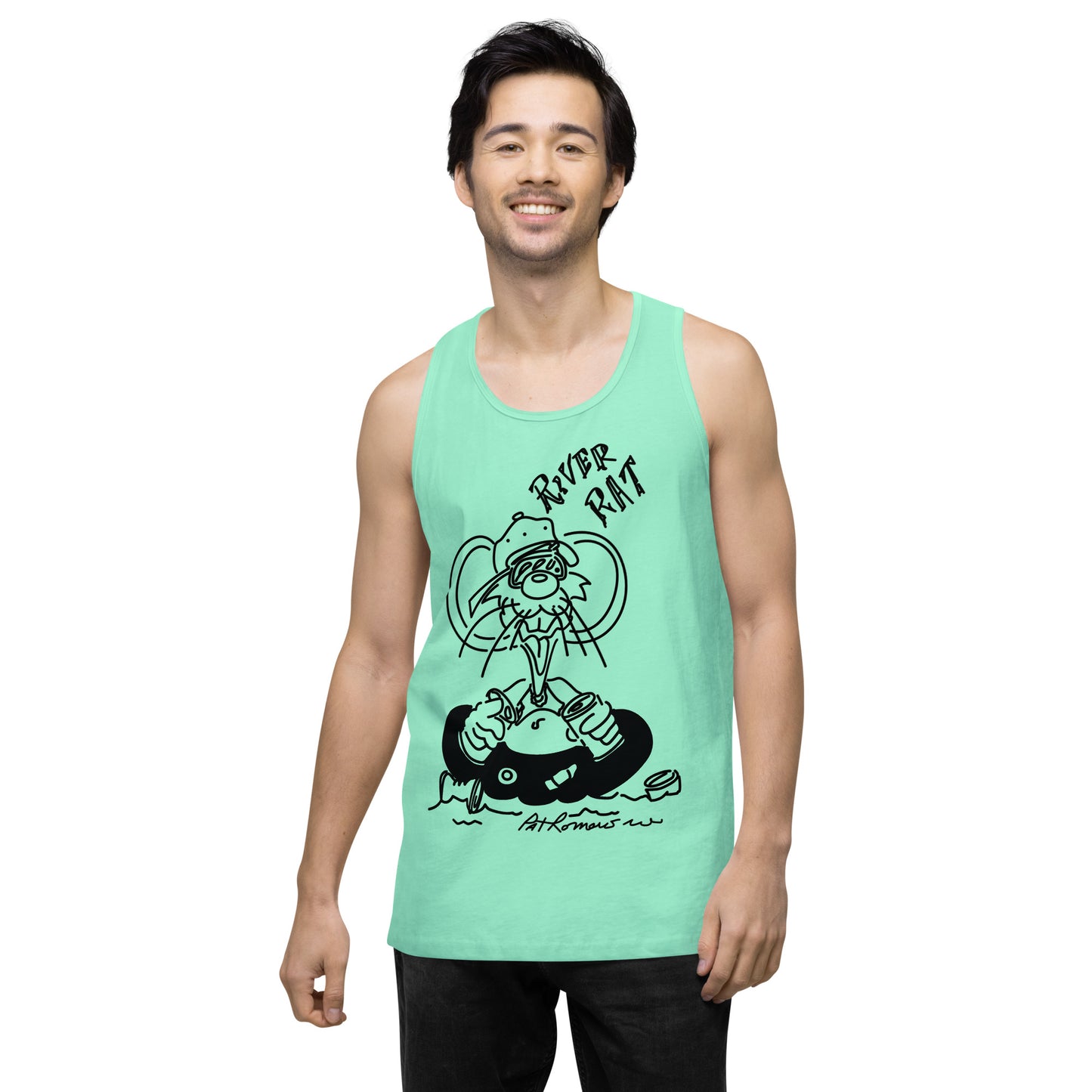 Men’s premium River Rat tank top
