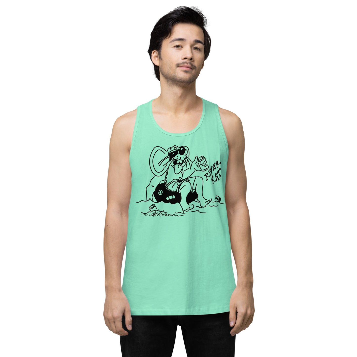 Men’s premium River Rat 2 tank top
