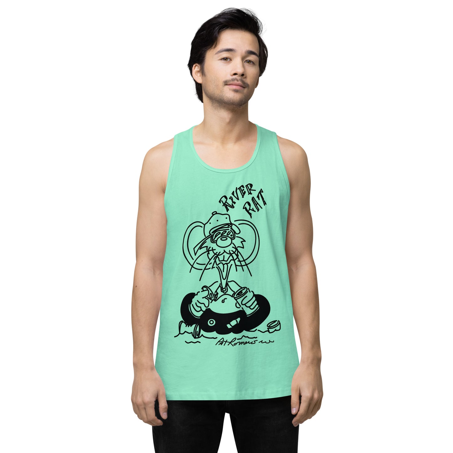 Men’s premium River Rat tank top