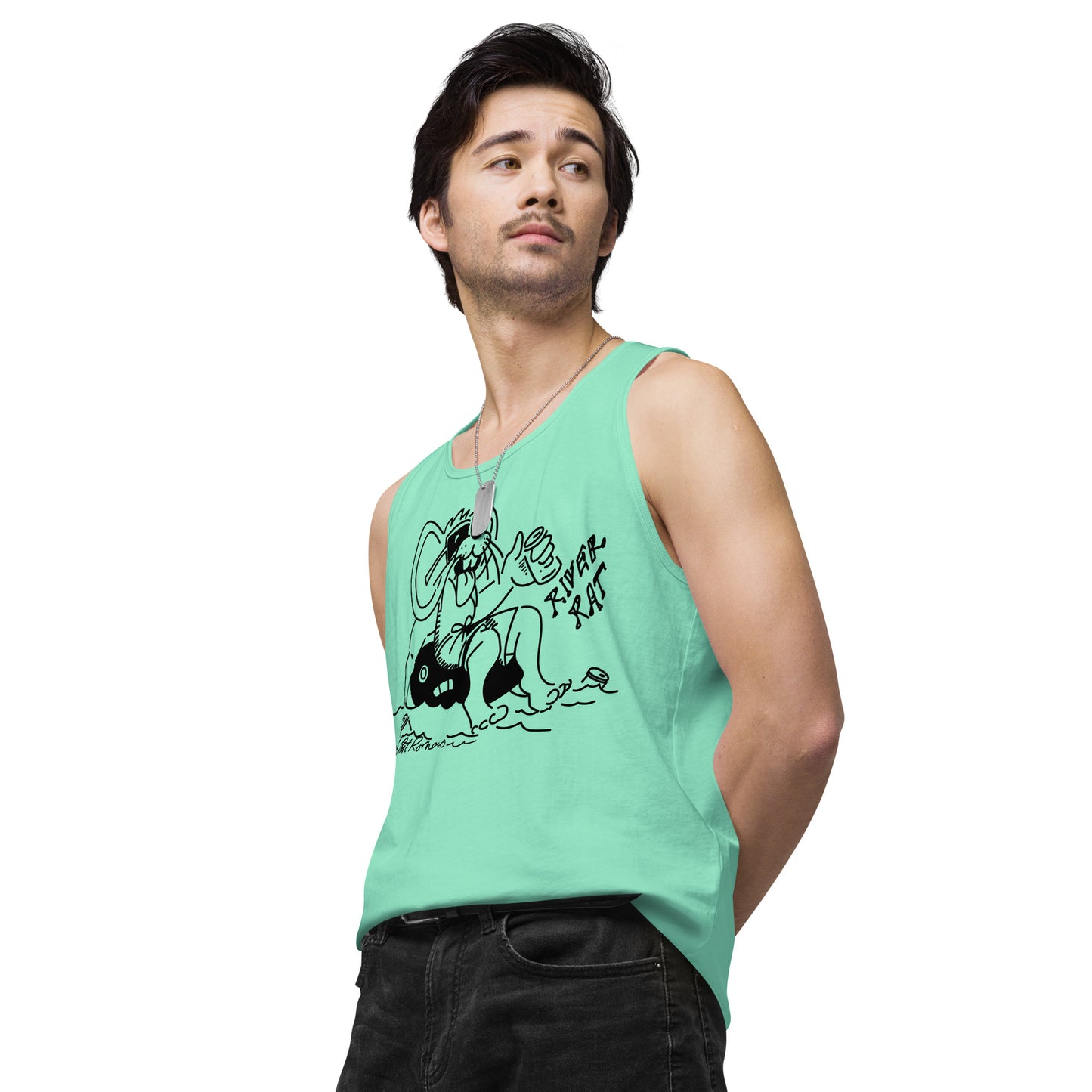 Men’s premium River Rat 2 tank top