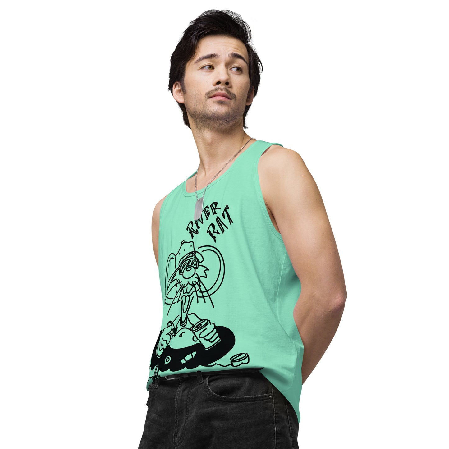 Men’s premium River Rat tank top
