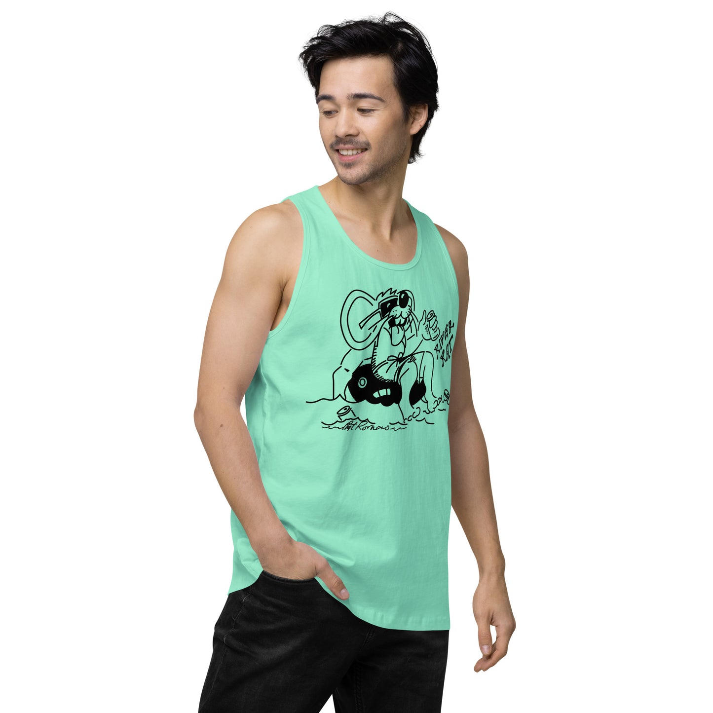 Men’s premium River Rat 2 tank top