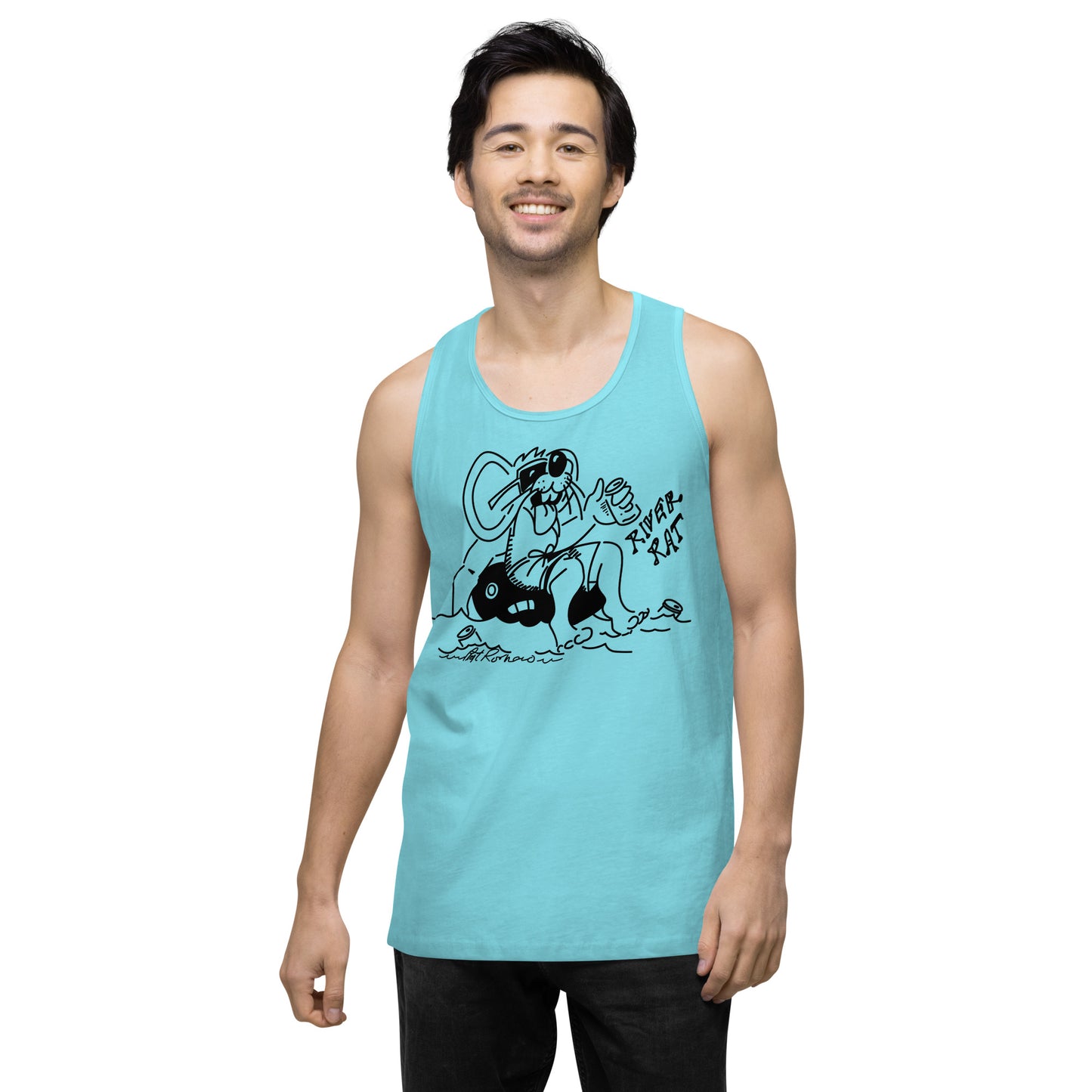 Men’s premium River Rat 2 tank top