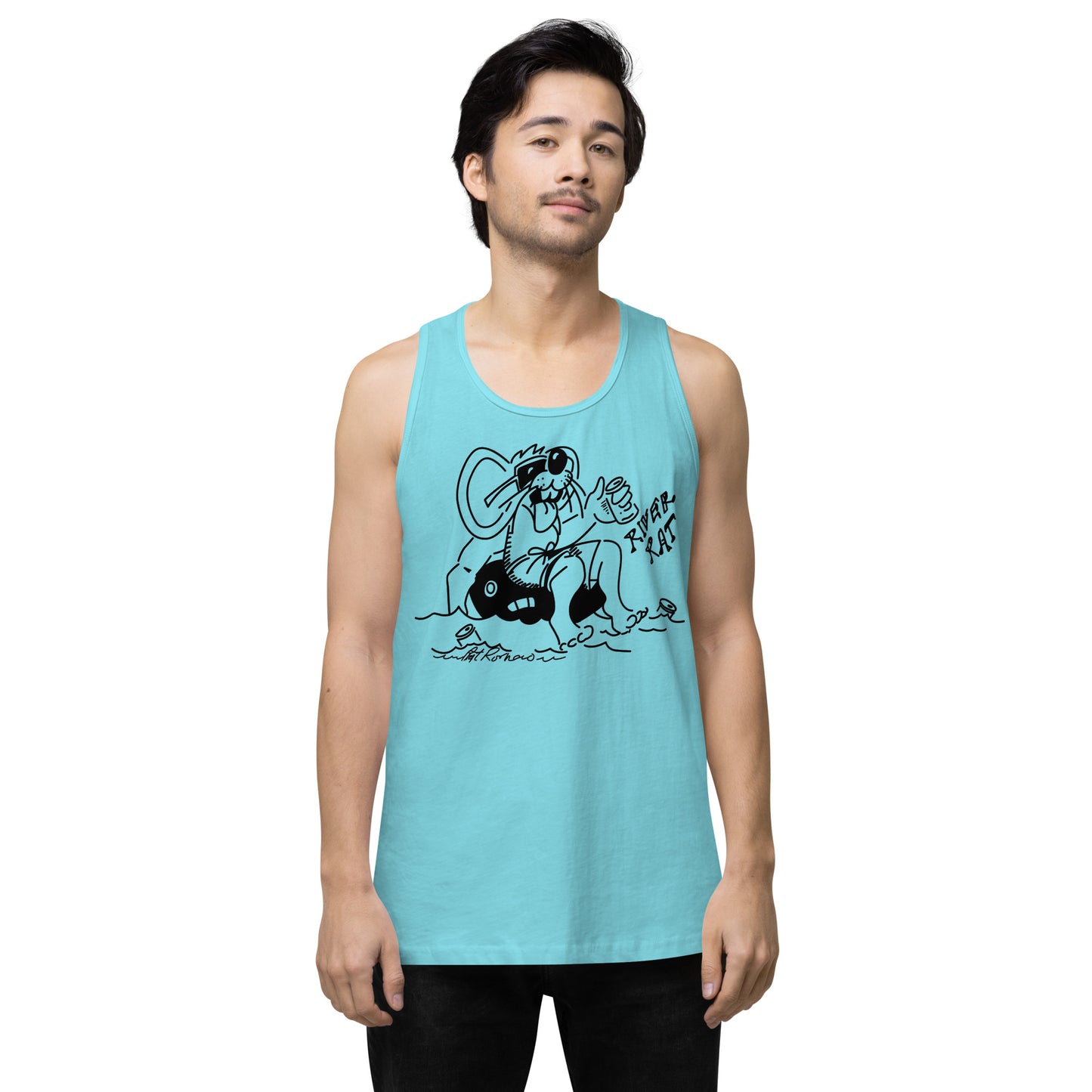 Men’s premium River Rat 2 tank top