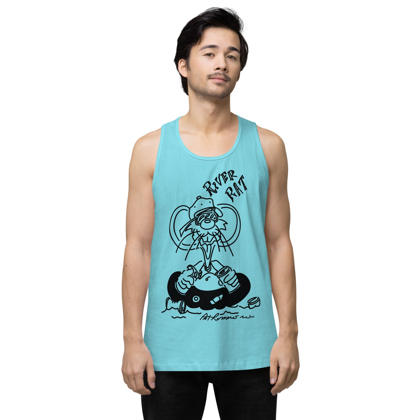 Men’s premium River Rat tank top
