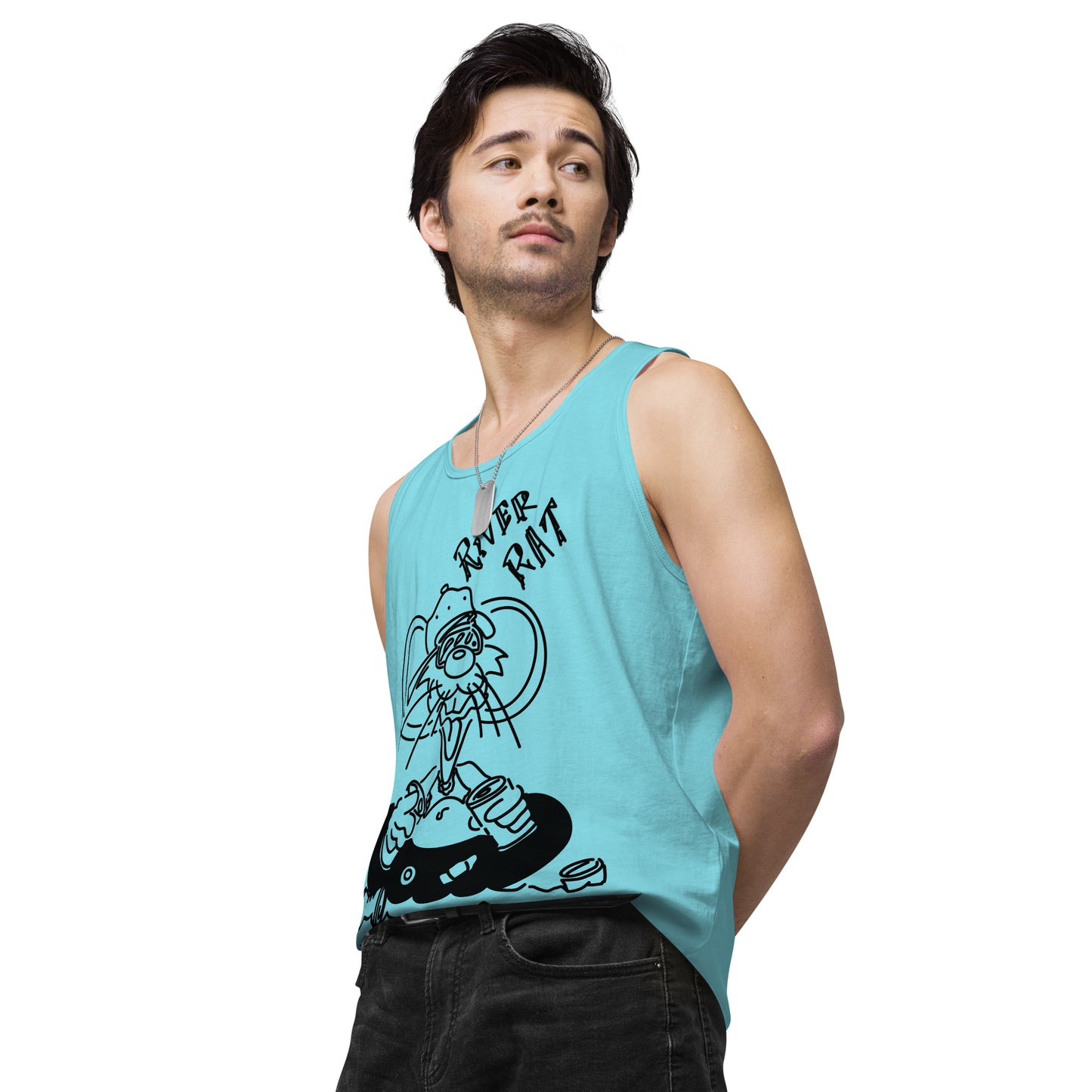 Men’s premium River Rat tank top