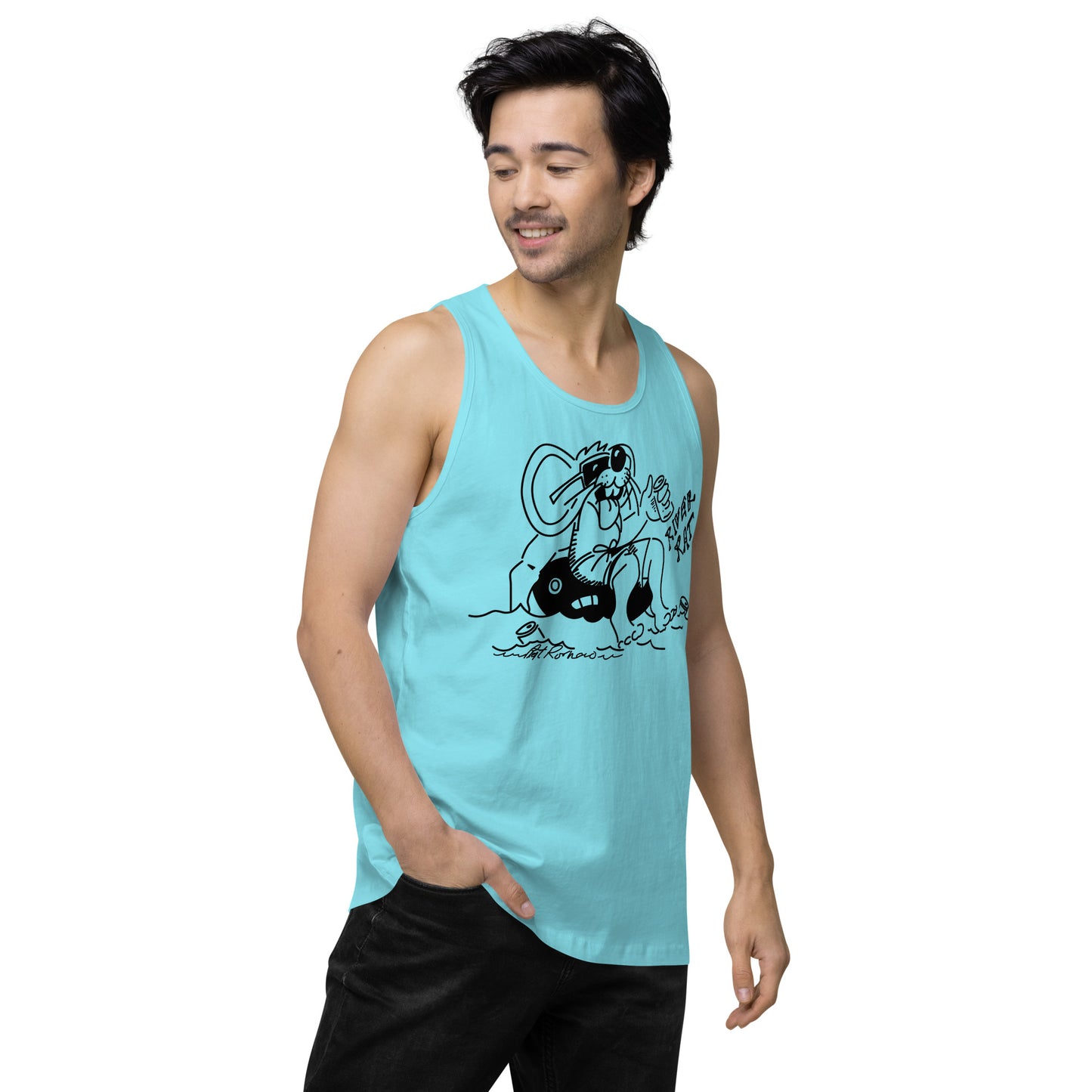 Men’s premium River Rat 2 tank top
