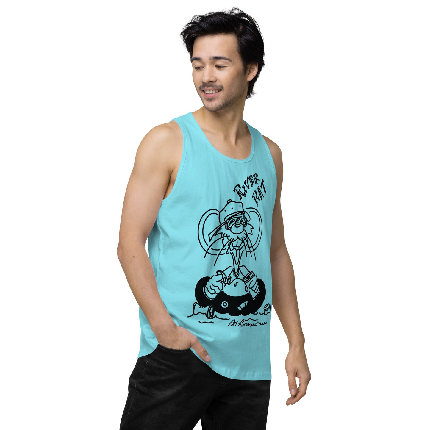 Men’s premium River Rat tank top