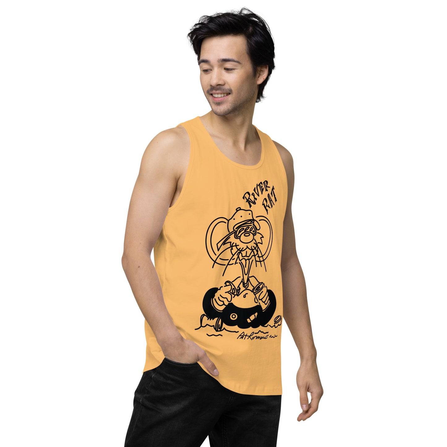 Men’s premium River Rat tank top