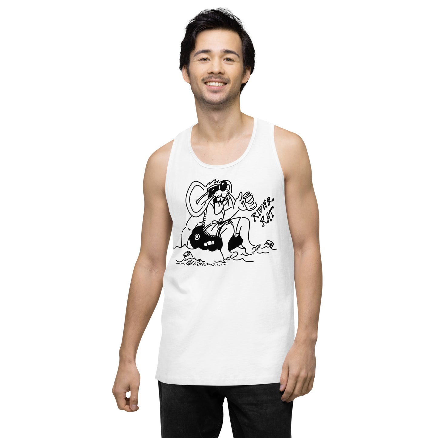Men’s premium River Rat 2 tank top