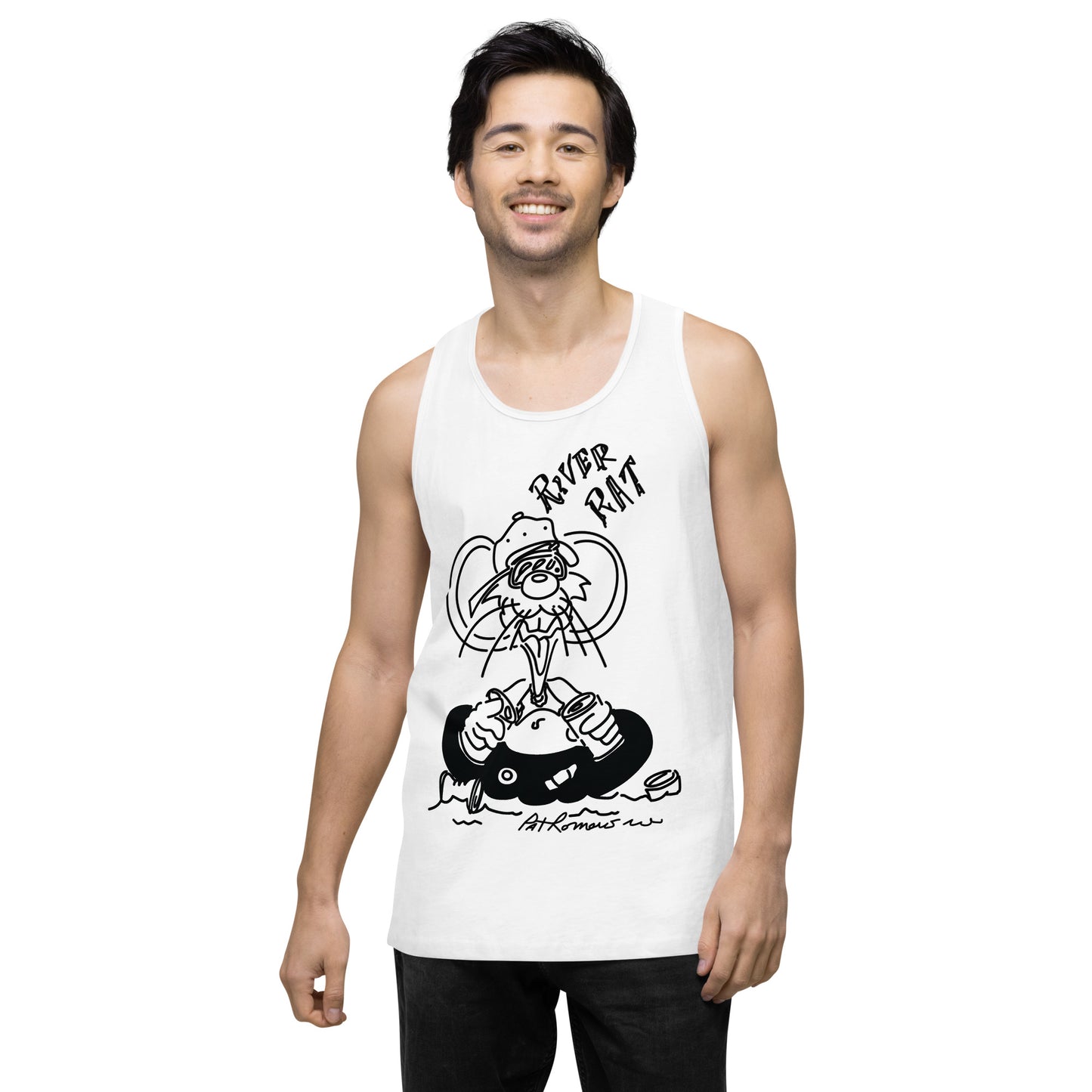 Men’s premium River Rat tank top