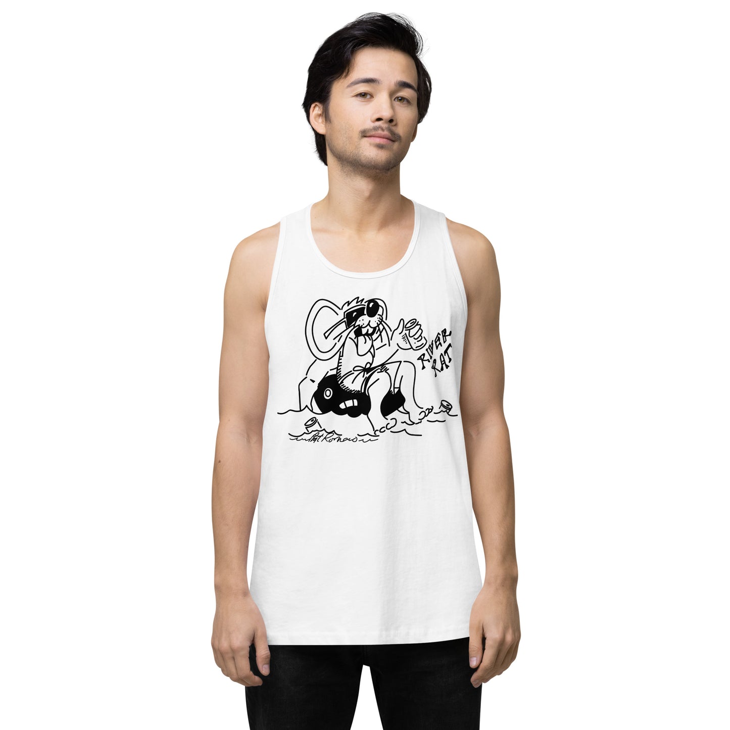 Men’s premium River Rat 2 tank top