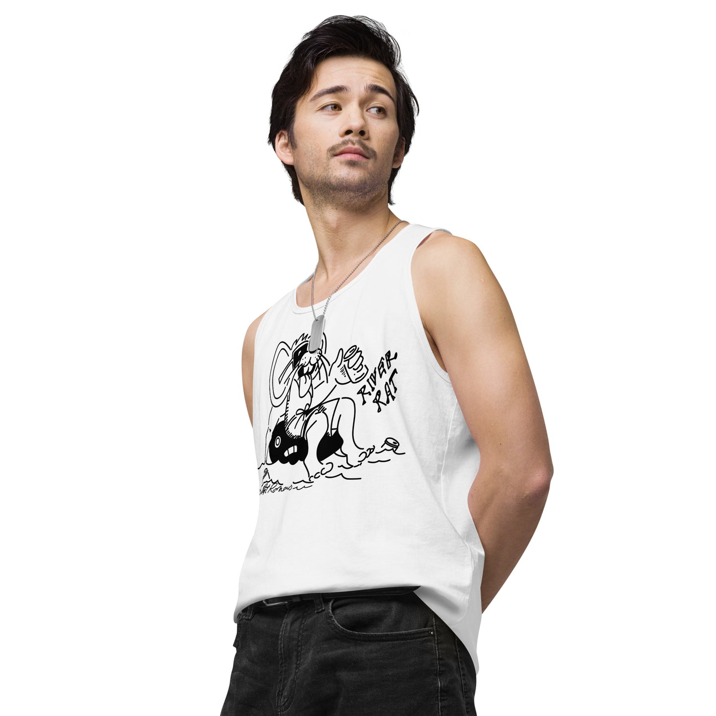 Men’s premium River Rat 2 tank top