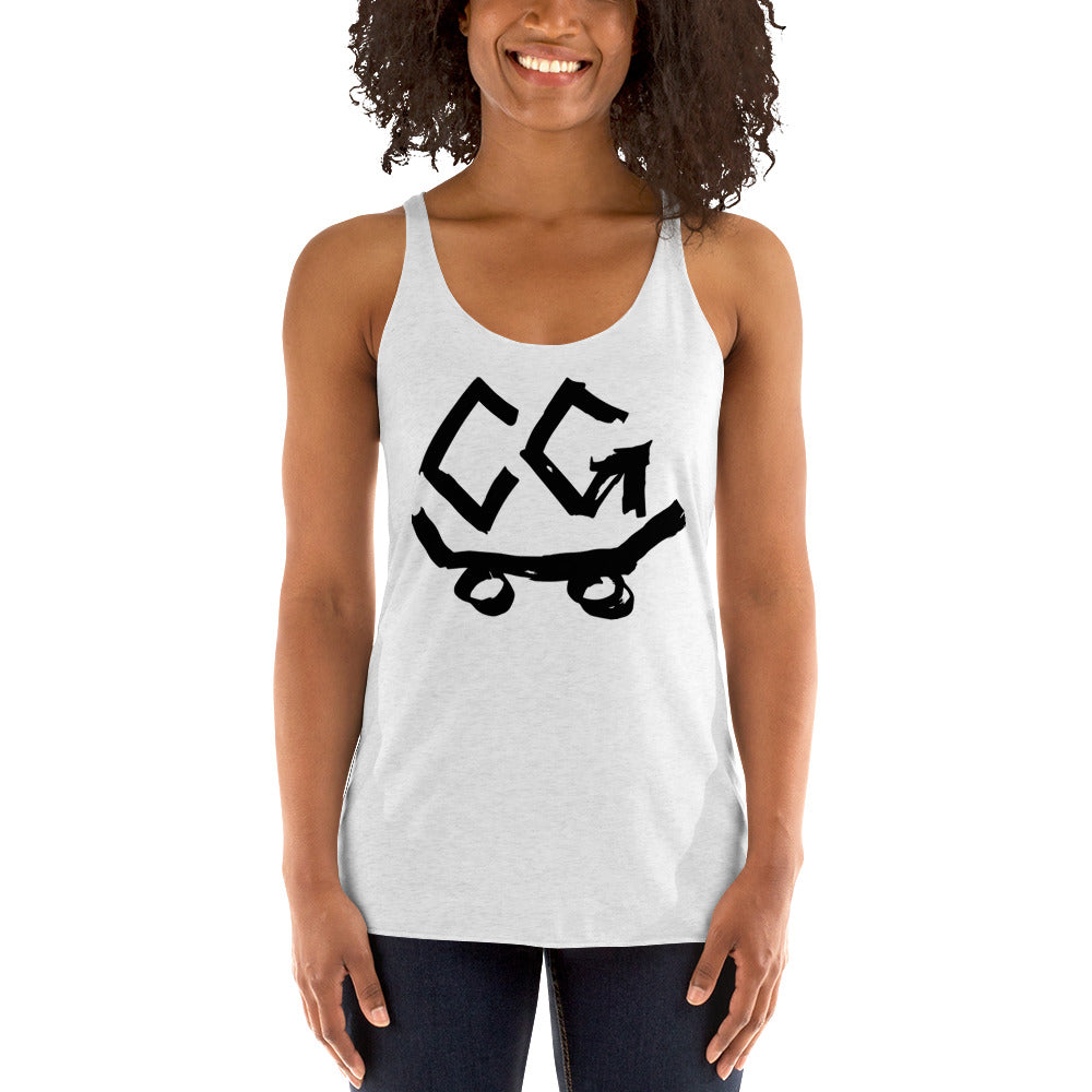 Women's Racerback Classic Logo Black