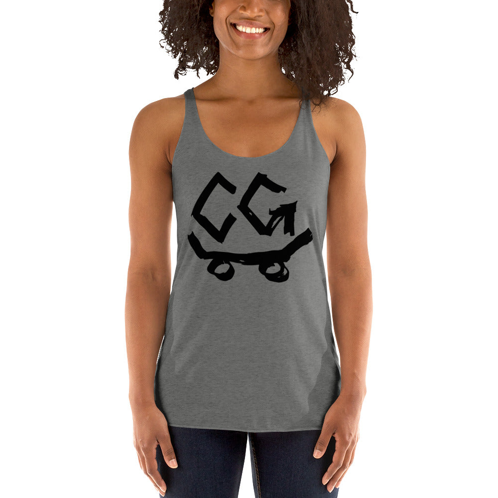 Women's Racerback Classic Logo Black