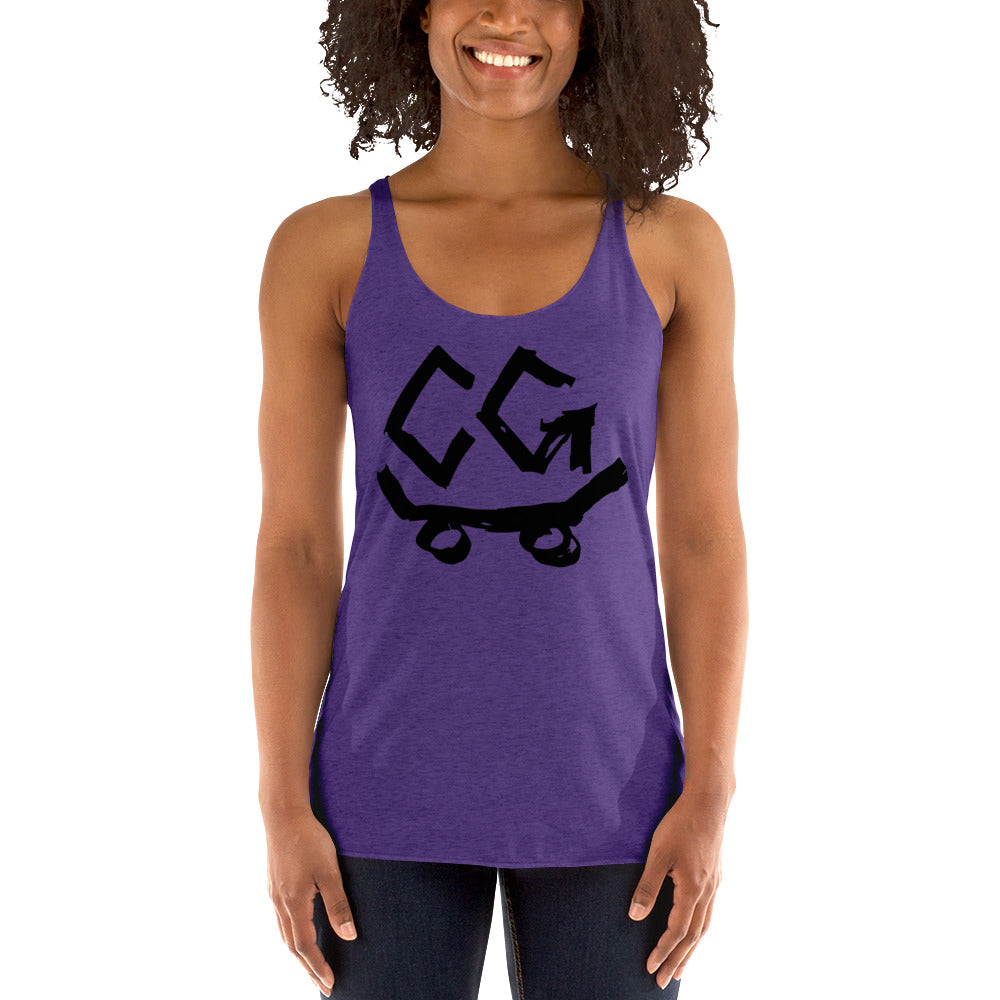 Women's Racerback Classic Logo Black
