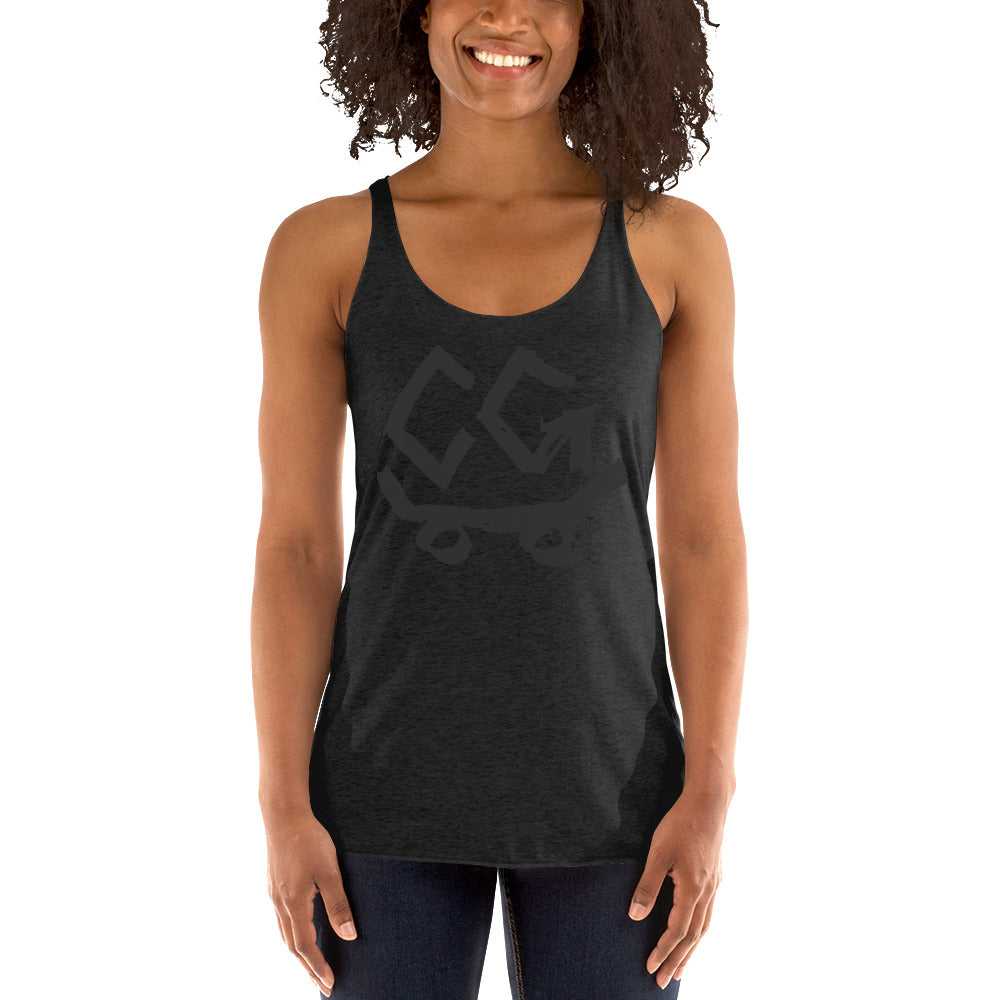 Women's Racerback Classic Logo Black