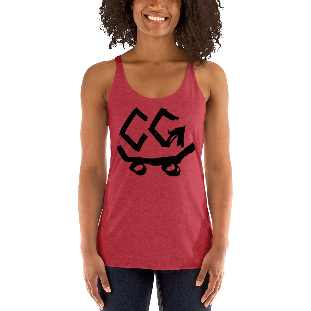 Women's Racerback Classic Logo Black