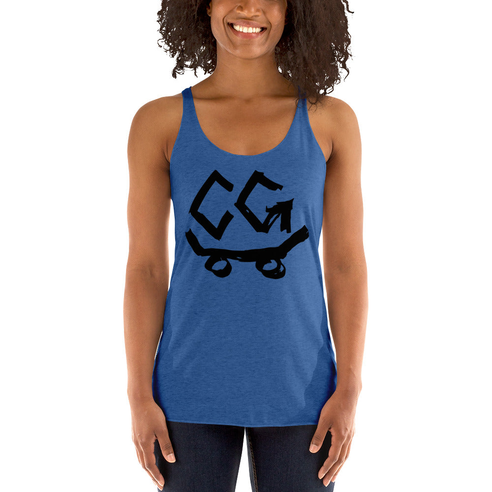 Women's Racerback Classic Logo Black