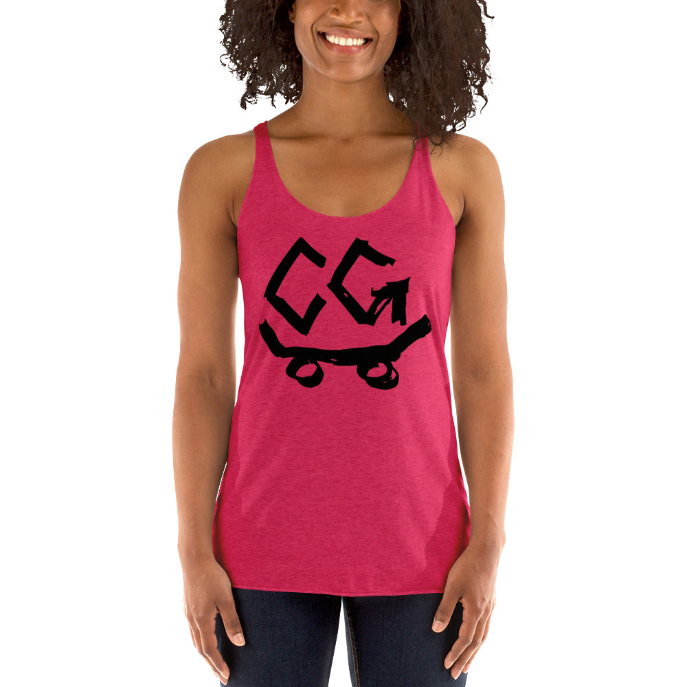 Women's Racerback Classic Logo Black