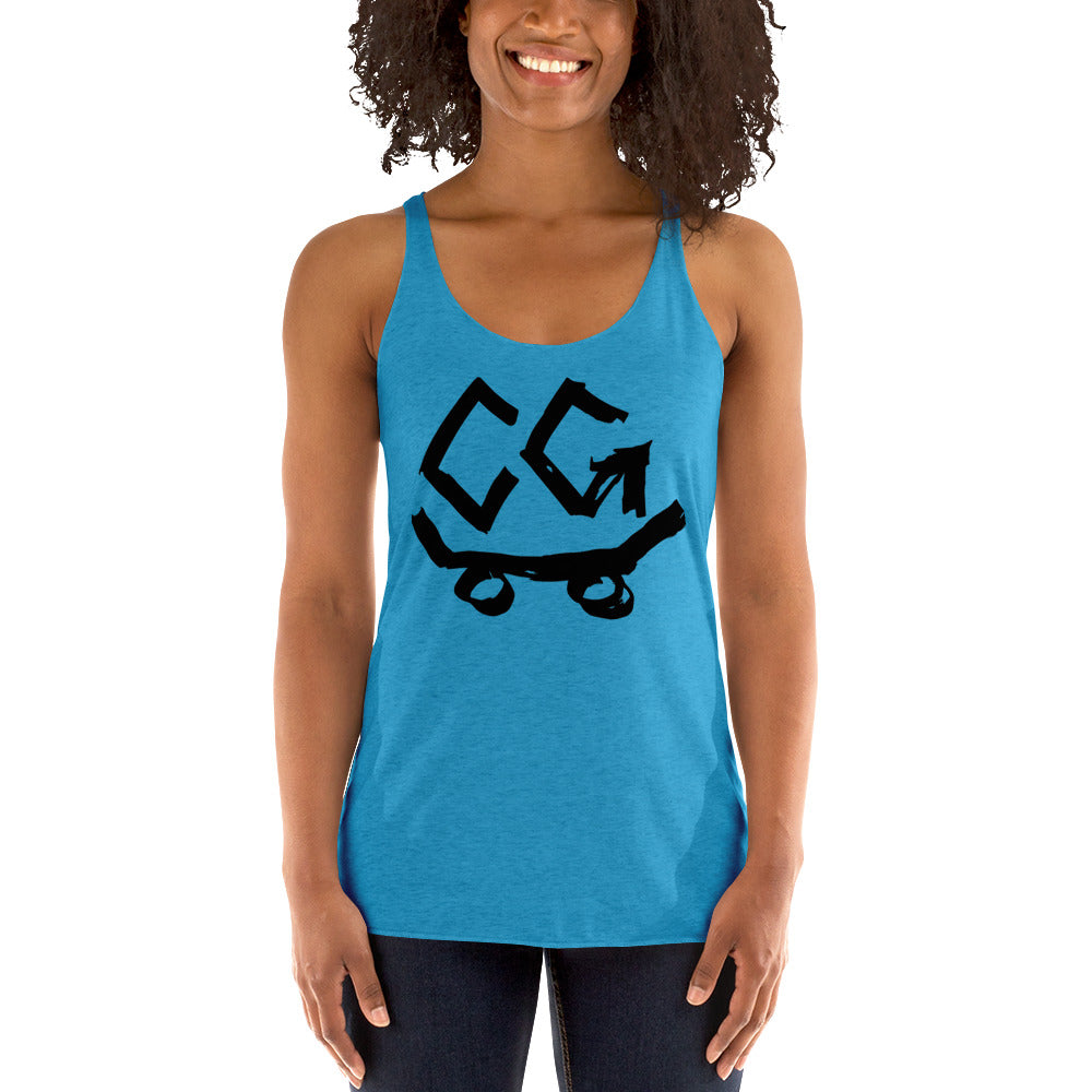 Women's Racerback Classic Logo Black